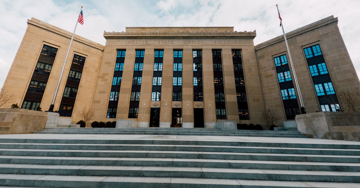 Federal Reserve building exterior with US flags and stairway in Washington