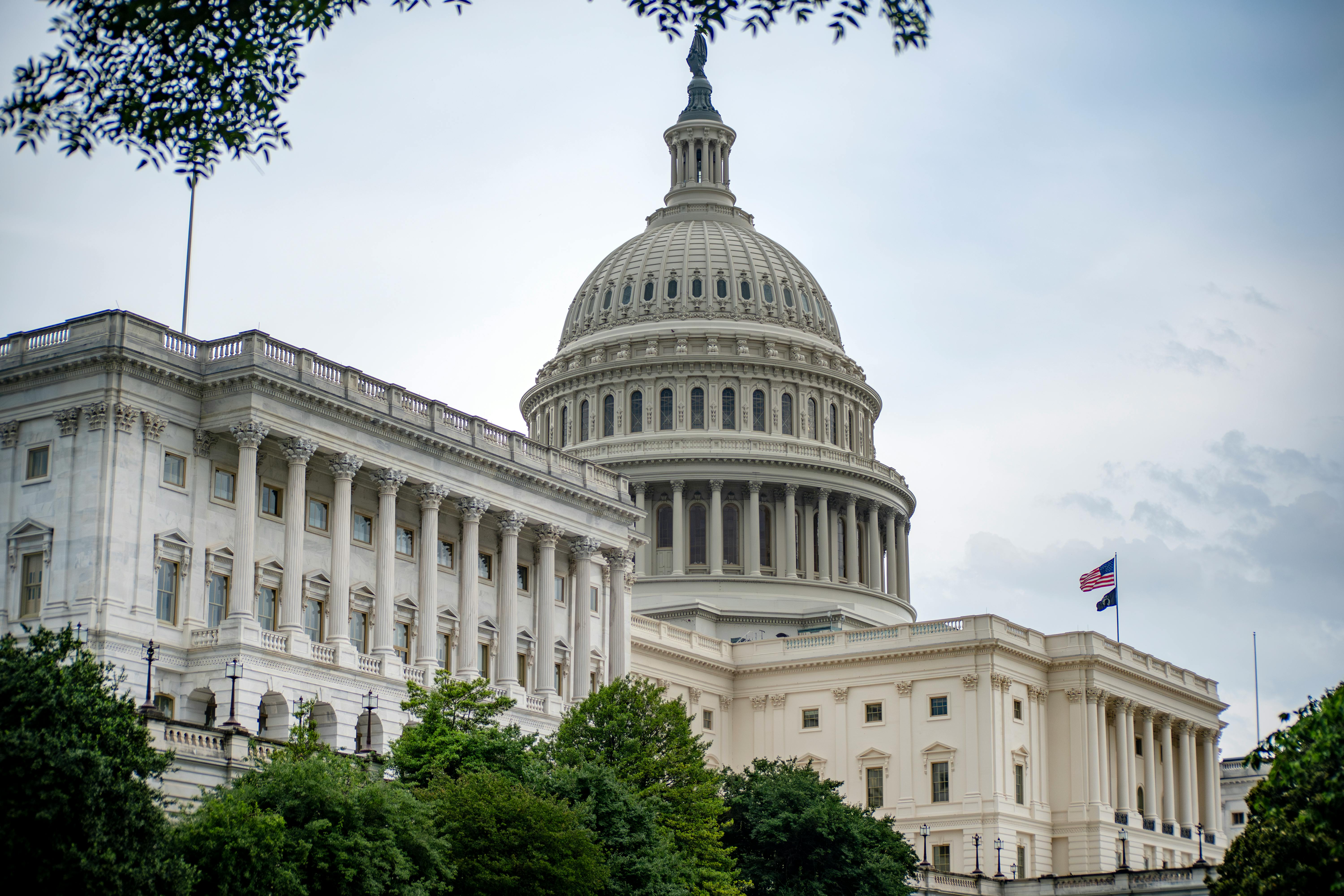 US Capitol Building dome in Washington DC, site of the Senate Banking Committee markup