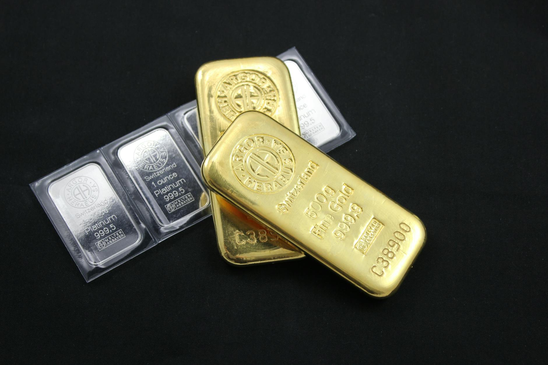 Close-up of gold bars depicting wealth and investment