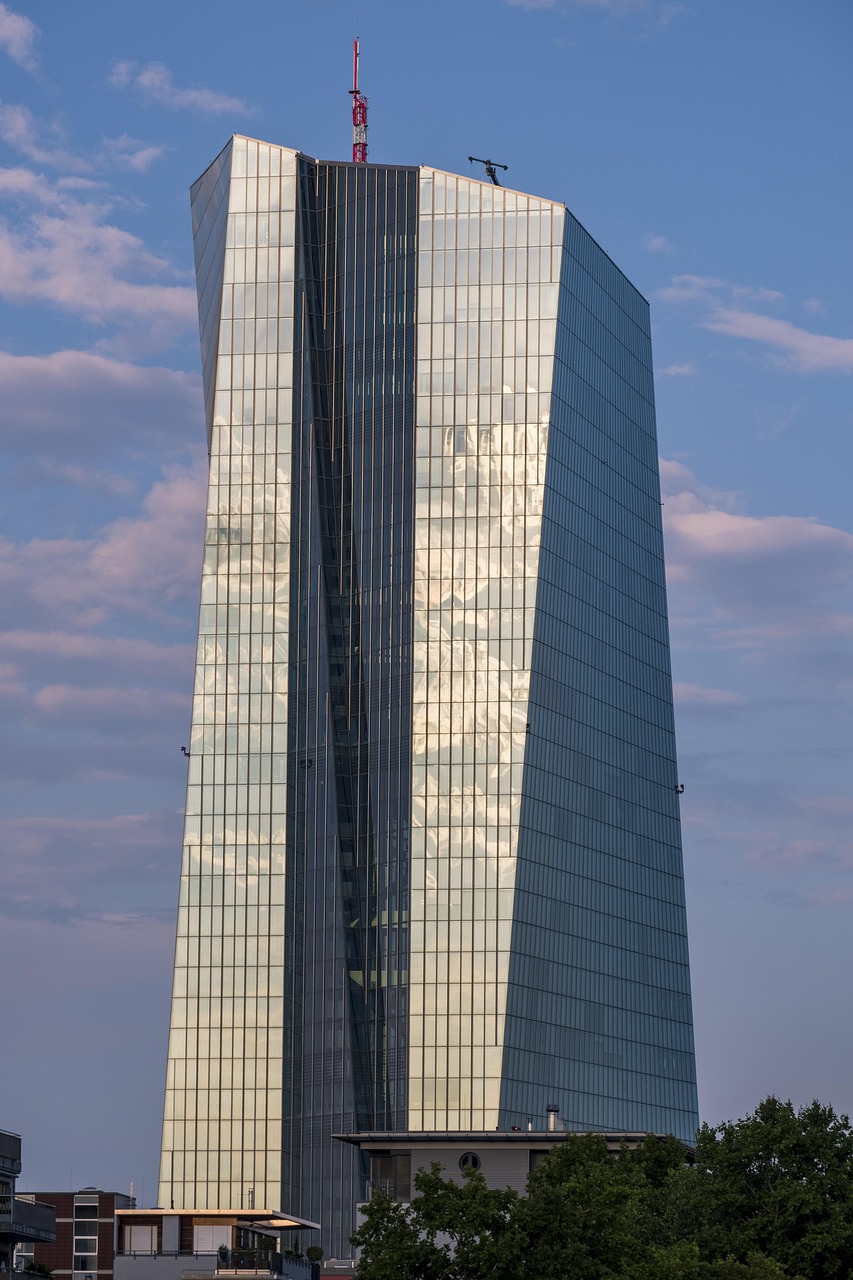 European Central Bank headquarters in Frankfurt, Germany