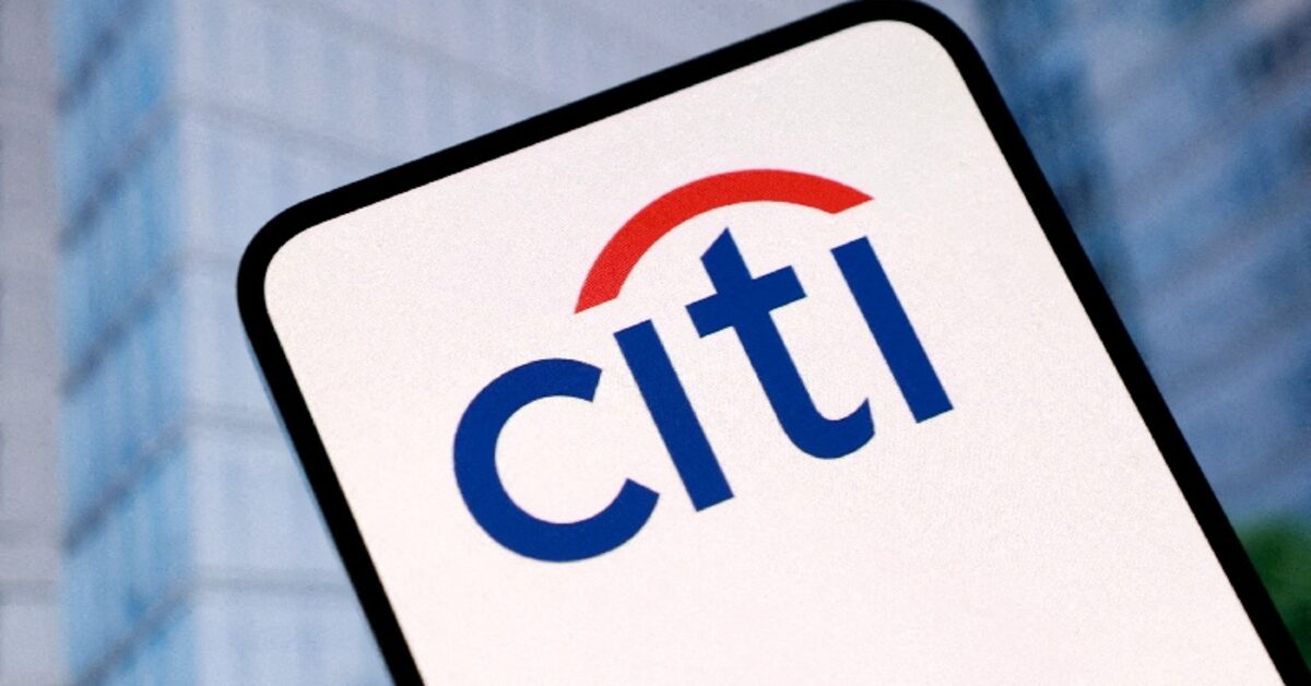 Citi logo illustration used with Reuters reporting on the bank's €15 billion private-credit program with HPS.