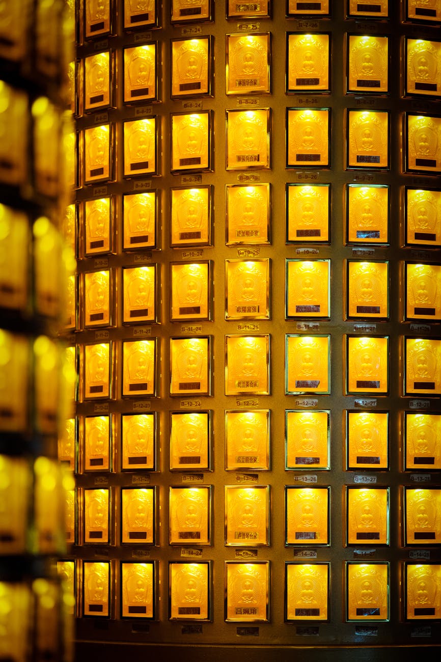 Gold bars in a vault