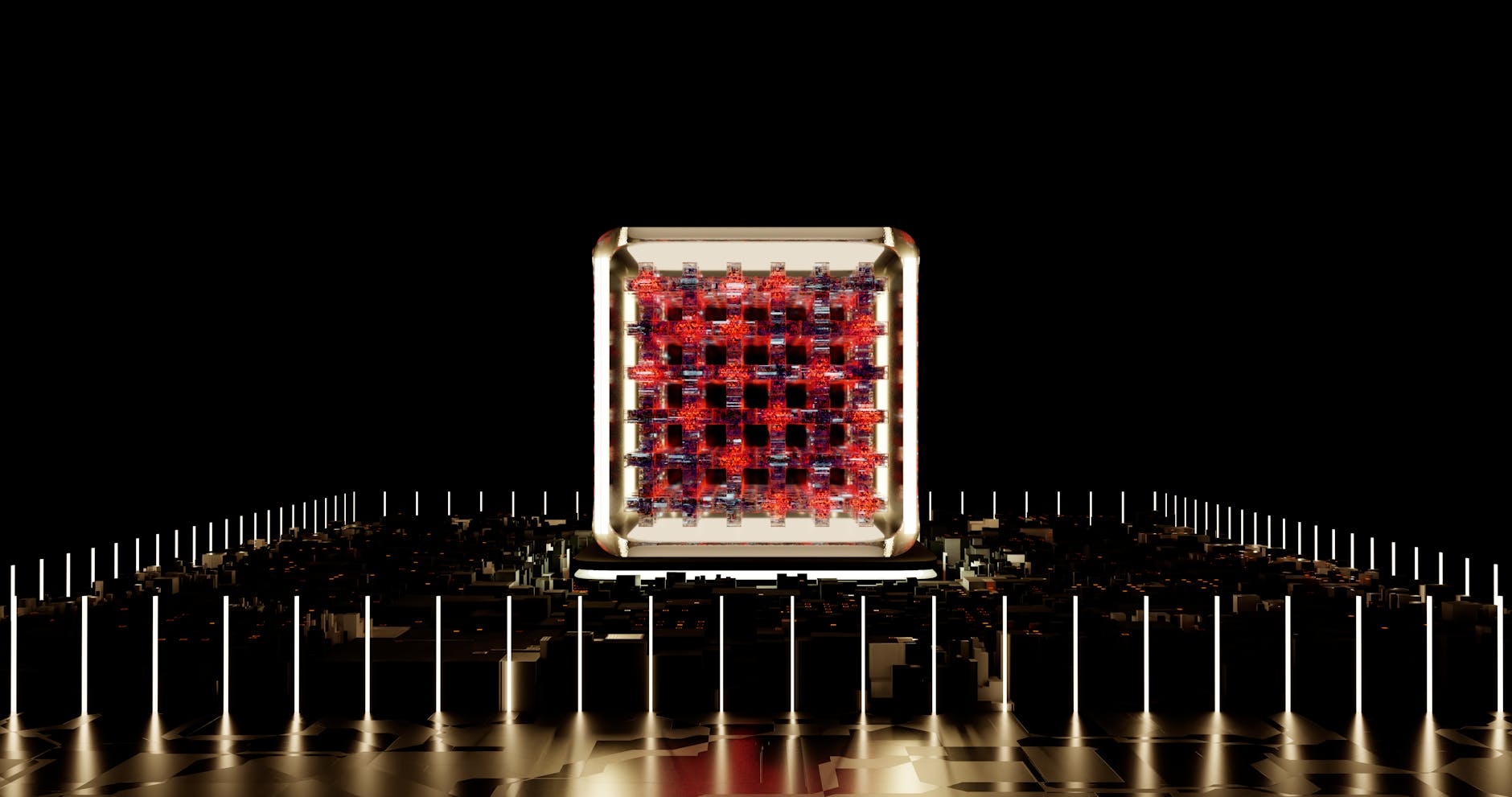 Abstract digital circuit illustration representing the quantum computing threat facing crypto custody systems.