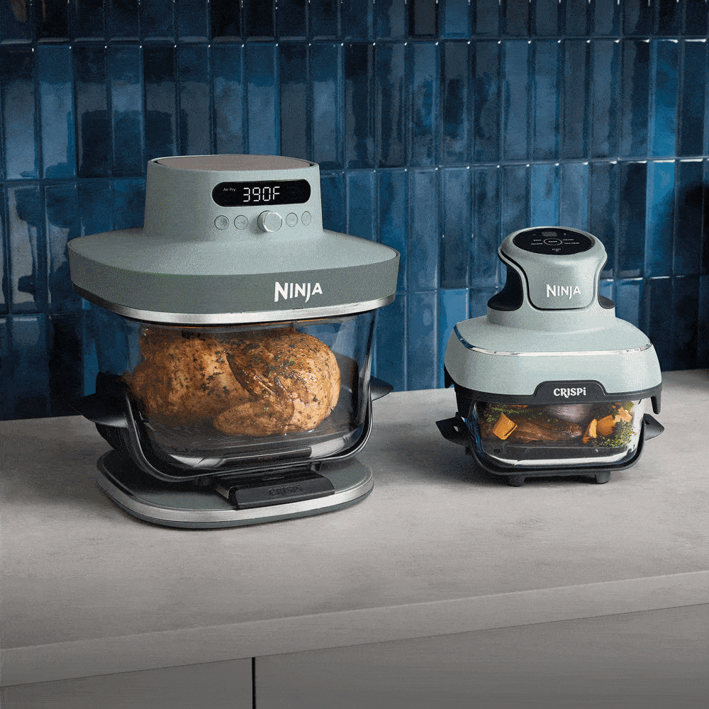 Ninja air fryers displayed on SharkNinja's product page