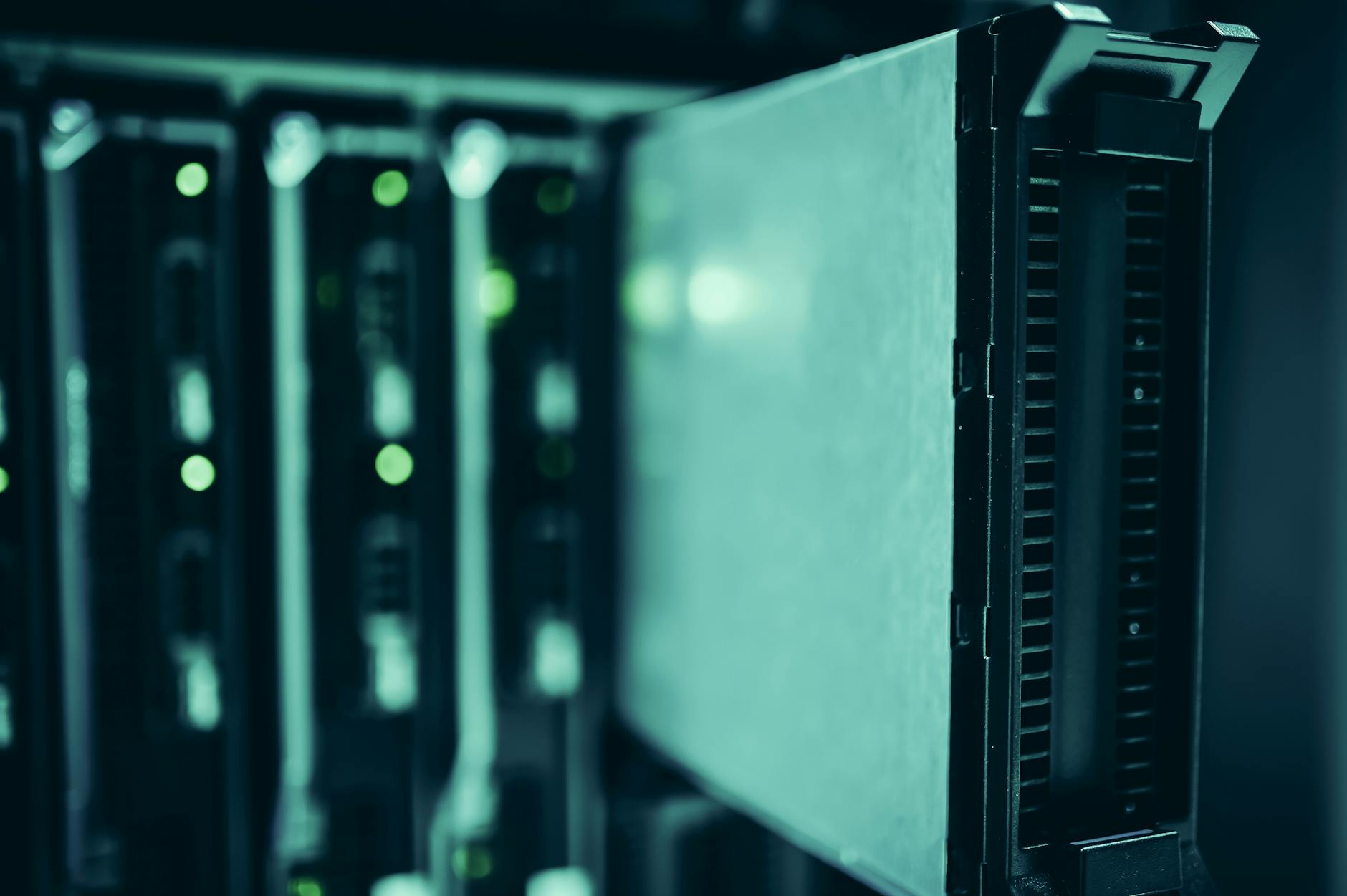Server racks in a data center illustrating AI server supply-chain infrastructure.