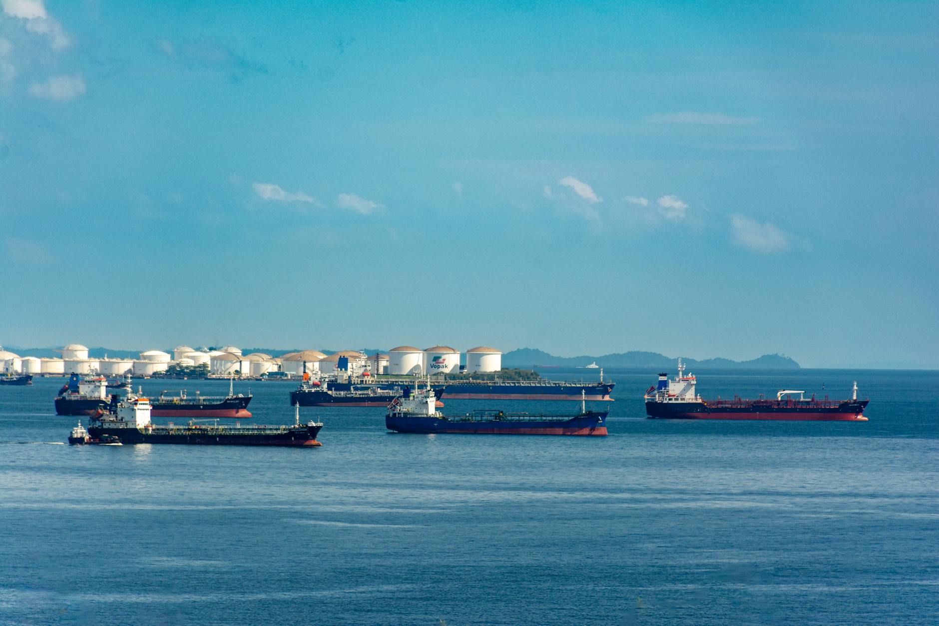 Oil tanker at sea reflecting Asia's imported energy vulnerability