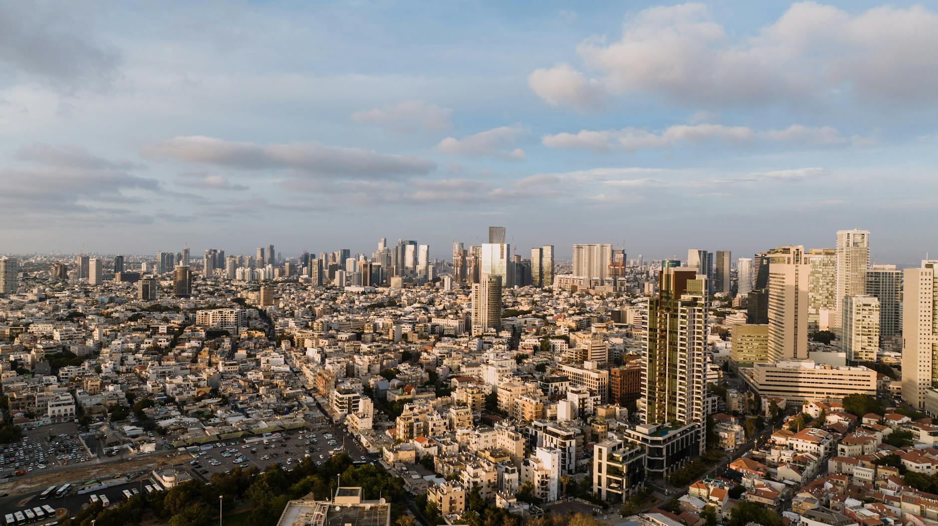 Tel Aviv skyline as Israel's economy absorbs wartime disruption and uneven reopening