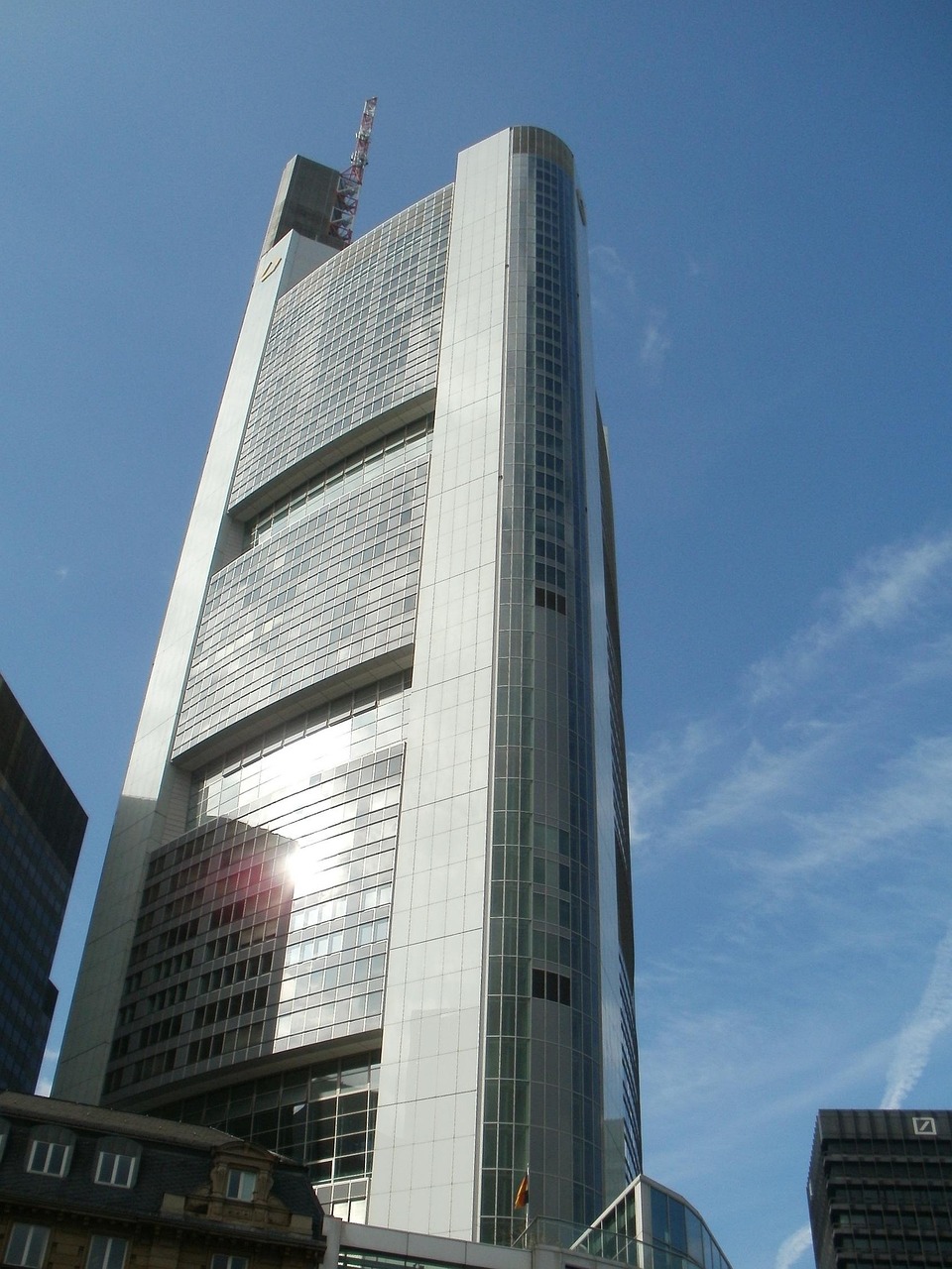 Commerzbank logo on a building facade