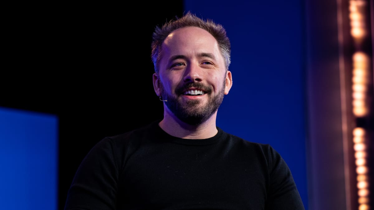 Drew Houston at a tech conference