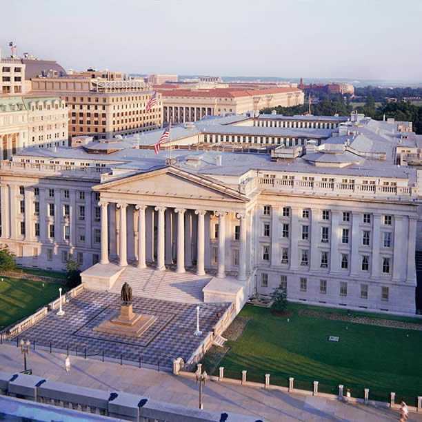 United States Department of the Treasury headquarters in Washington, D.C.