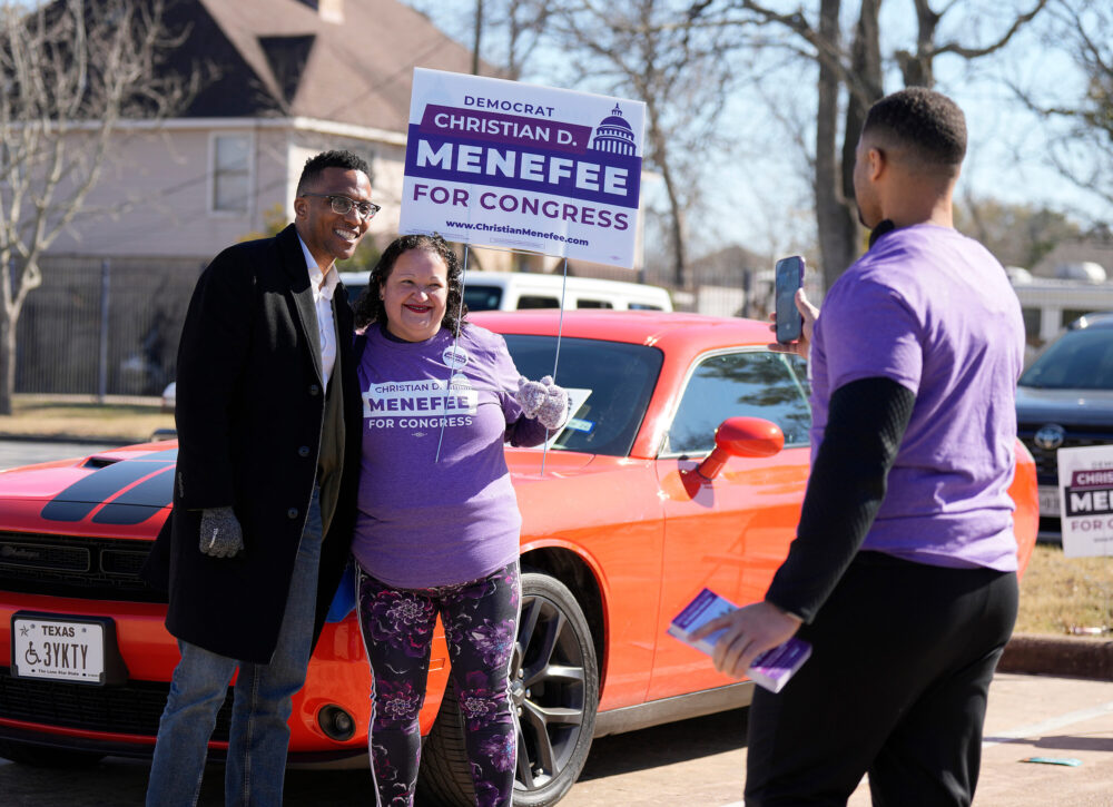 Texas runoff election imagery tied to Christian Menefee's win over Al Green