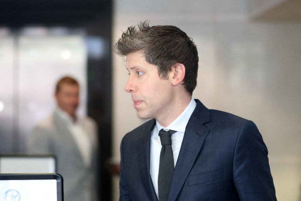 Sam Altman at a 2026 court appearance involving OpenAI litigation.