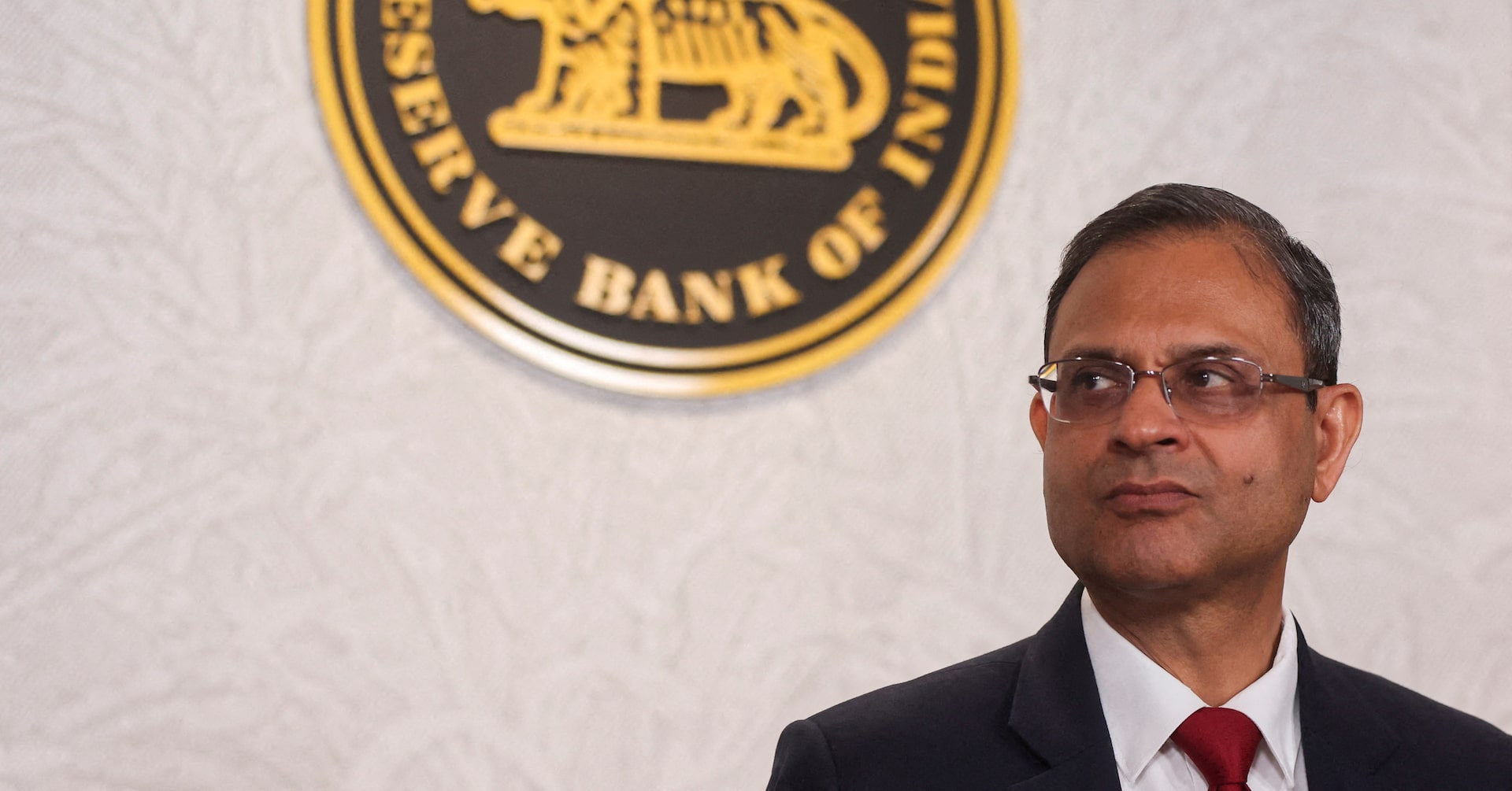 Reserve Bank of India Governor Sanjay Malhotra at a press conference in Mumbai
