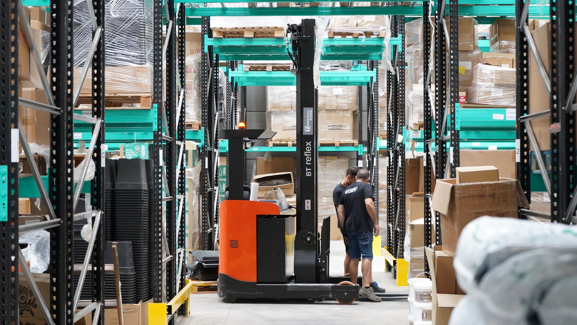 Warehouse operations in a logistics center, reflecting platform-scale ecommerce data and delivery systems