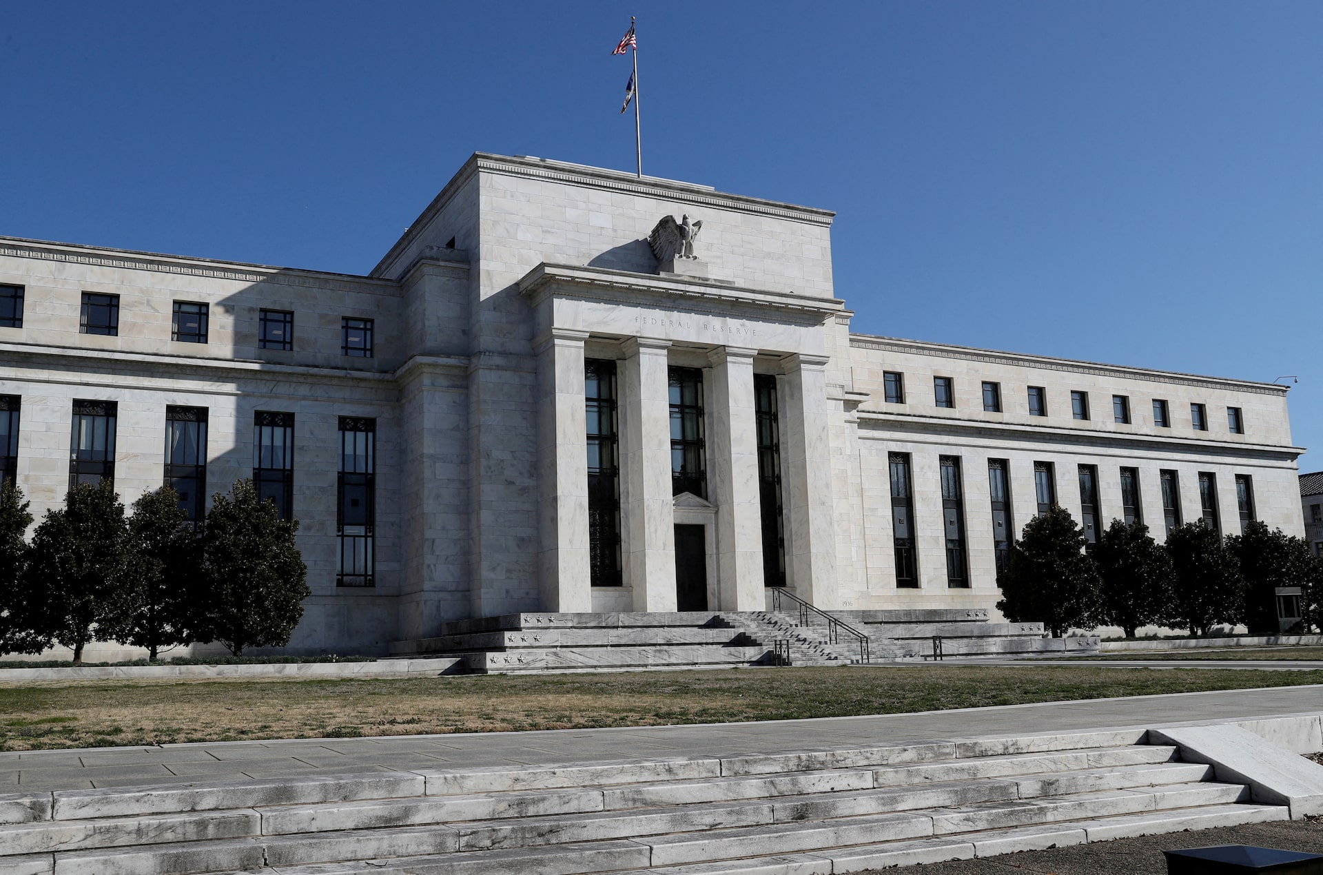 Federal Reserve building in Washington before a key PCE inflation report