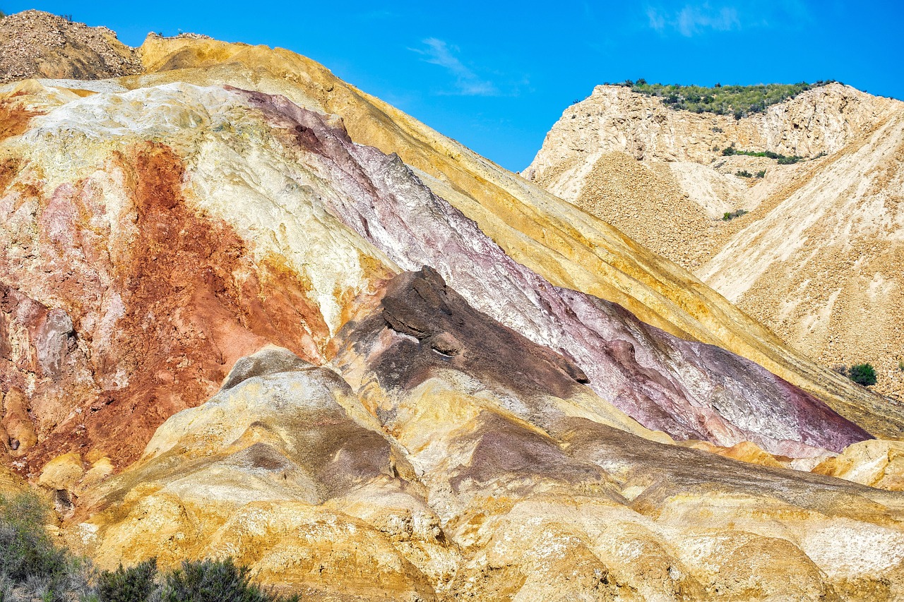 Rare-earth minerals supply chain illustration