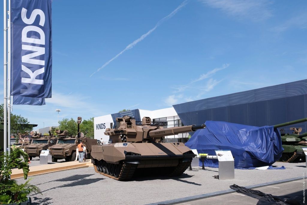KNDS tank display ahead of the company's planned IPO