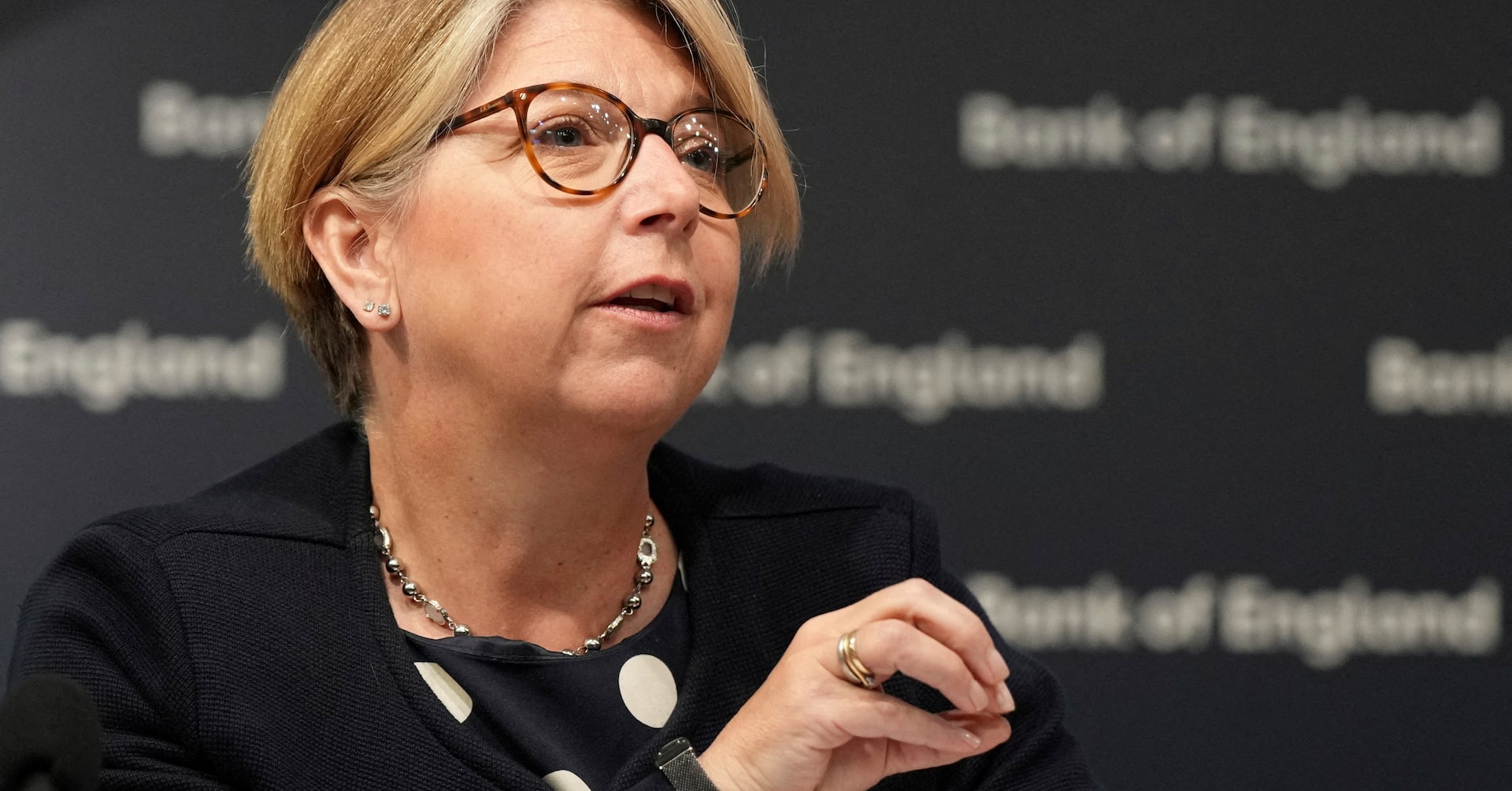 Sarah Breeden, Deputy Governor of the Bank of England, speaks in London.