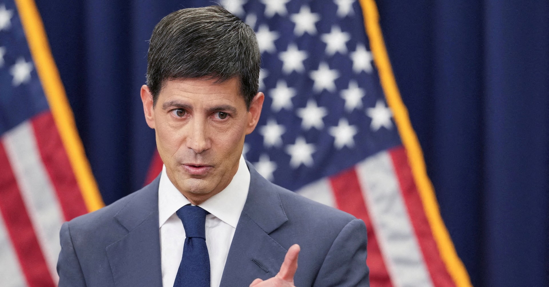 New U.S. Federal Reserve Chairman Kevin Warsh holds a press conference following a two-day meeting of the Federal Open Market Committee (FOMC), at the U.S. Federal Reserve in Washington, D.C., June 17, 2026.