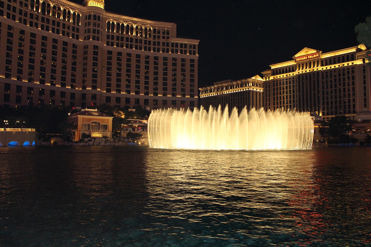 MGM Grand in Las Vegas at night.