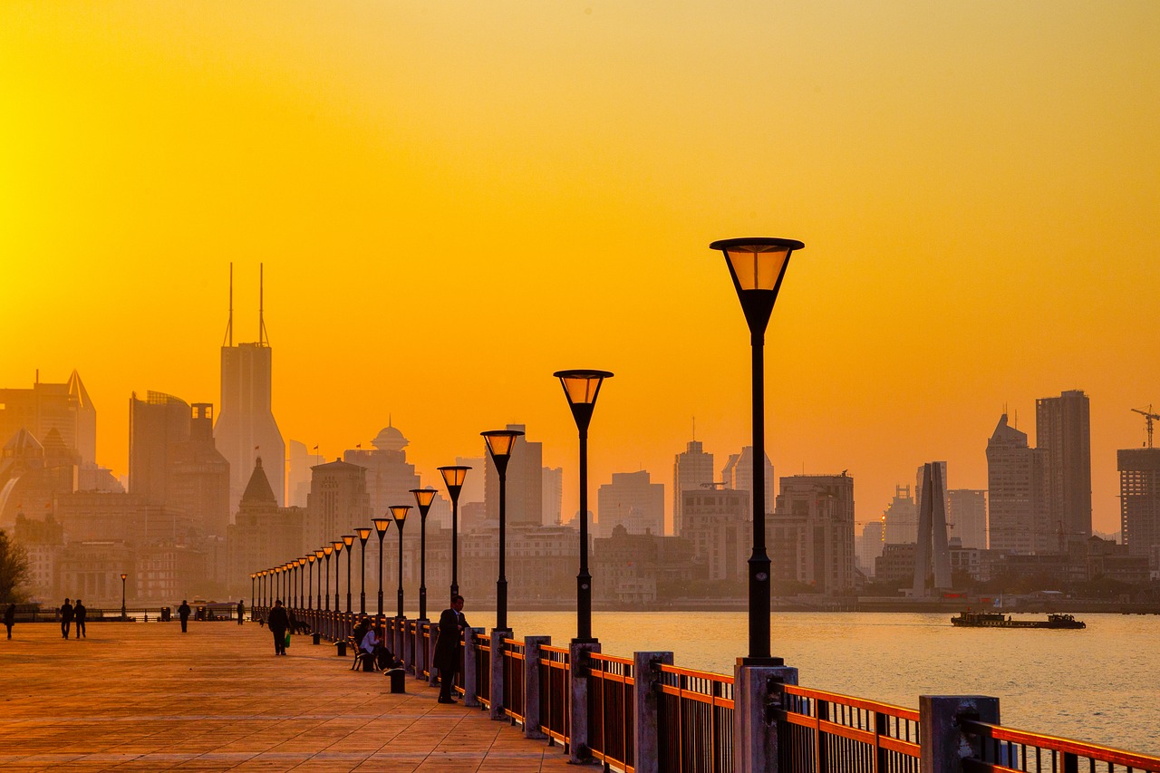 Shanghai skyline at sunset, reflecting the financial centre at the heart of China's renewed technology listing pipeline.